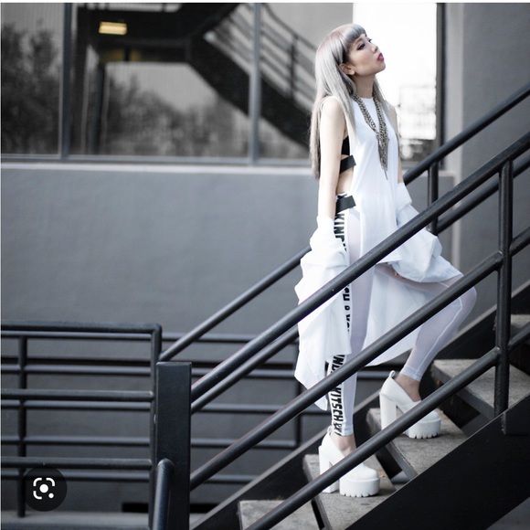 Jeffrey CAMPBELL | Scully 2 White Platform Heels Mary Jane leather women’s 9 - Picture 10 of 10